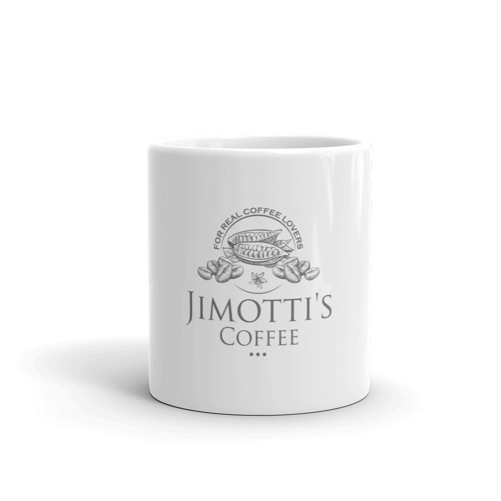 White glossy mug
